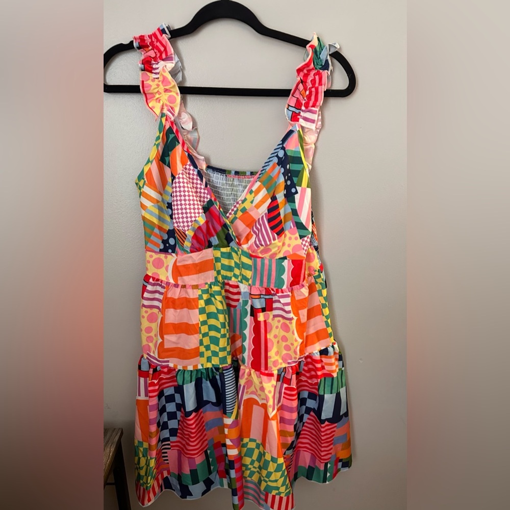 SHEIN Multicolor Patchwork Dress